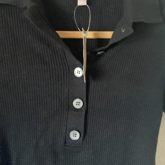 J. Crew Button Short Sleeve Top, Size Medium - Picture 6 of 11